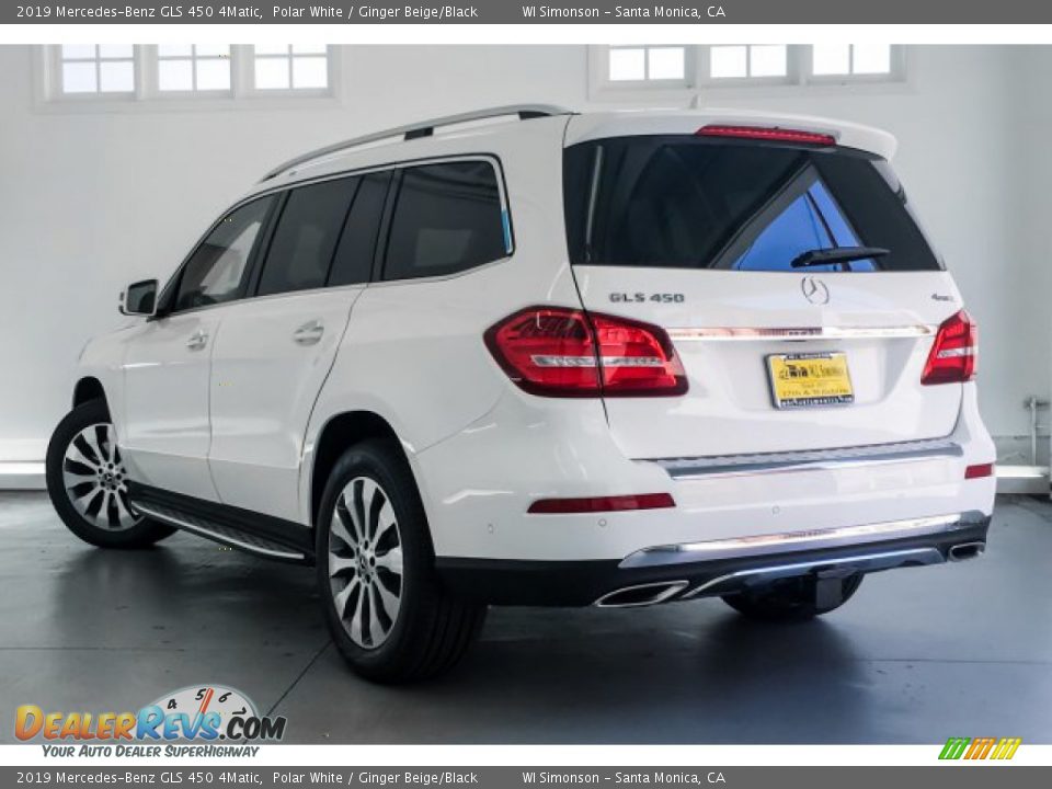 2019 Mercedes-Benz GLS 450 4Matic Polar White / Ginger Beige/Black Photo #2