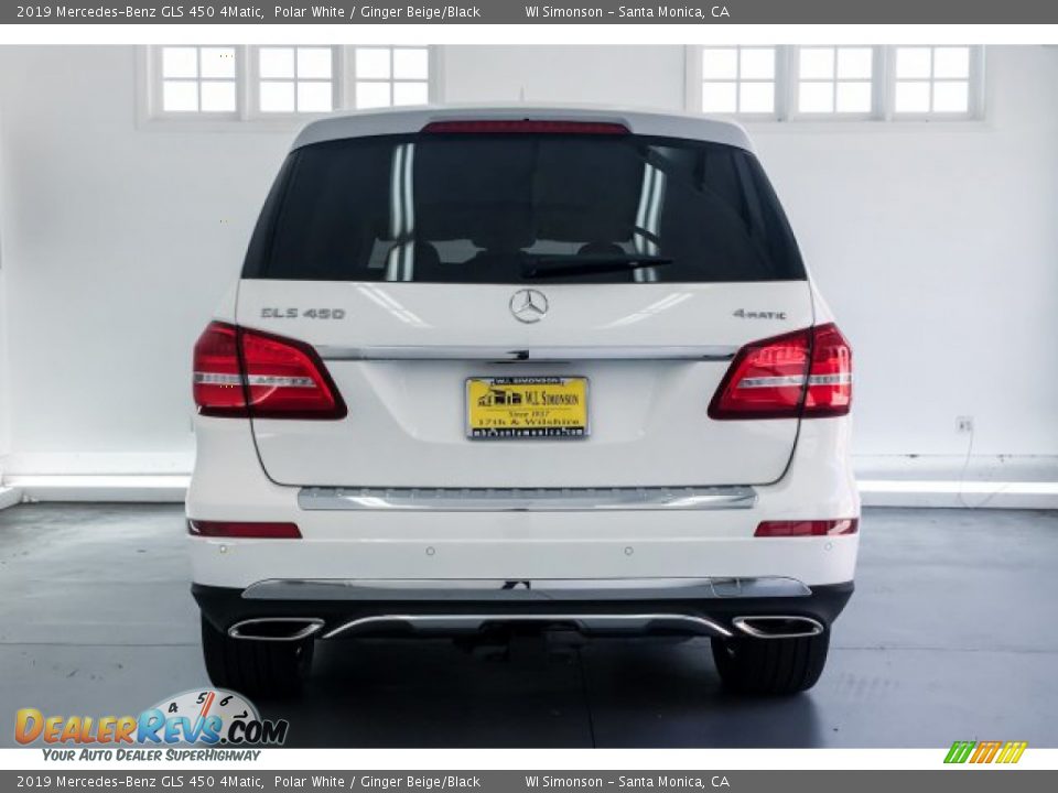 2019 Mercedes-Benz GLS 450 4Matic Polar White / Ginger Beige/Black Photo #3