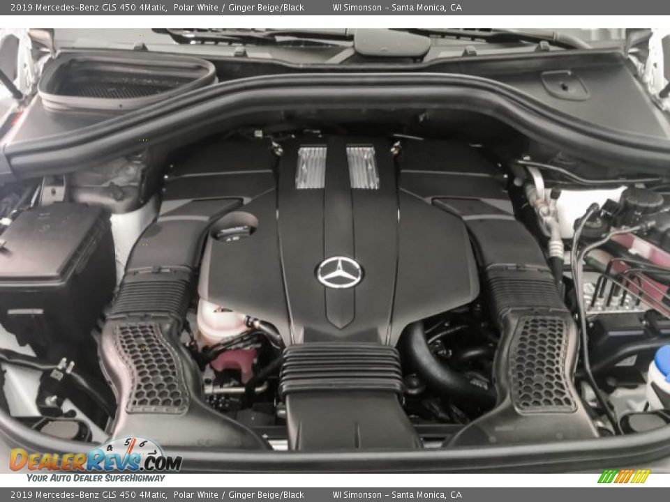 2019 Mercedes-Benz GLS 450 4Matic Polar White / Ginger Beige/Black Photo #8