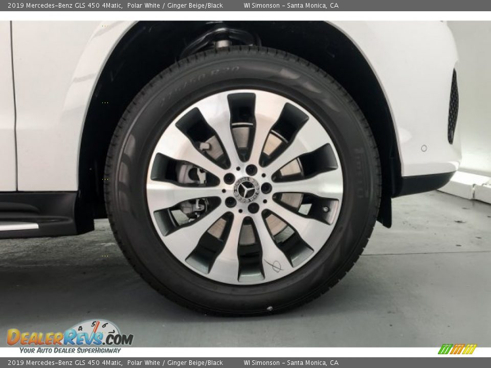 2019 Mercedes-Benz GLS 450 4Matic Polar White / Ginger Beige/Black Photo #9