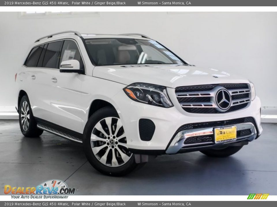 2019 Mercedes-Benz GLS 450 4Matic Polar White / Ginger Beige/Black Photo #12