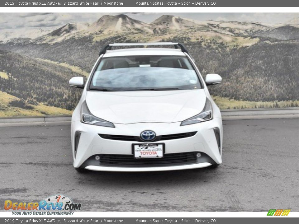 2019 Toyota Prius XLE AWD-e Blizzard White Pearl / Moonstone Photo #2