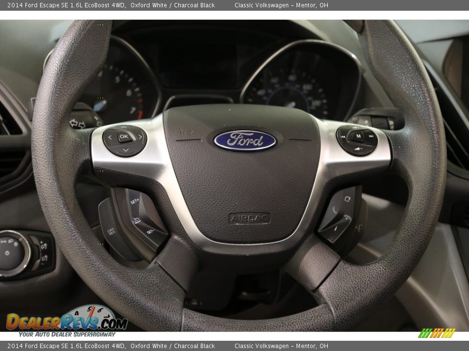 2014 Ford Escape SE 1.6L EcoBoost 4WD Oxford White / Charcoal Black Photo #7