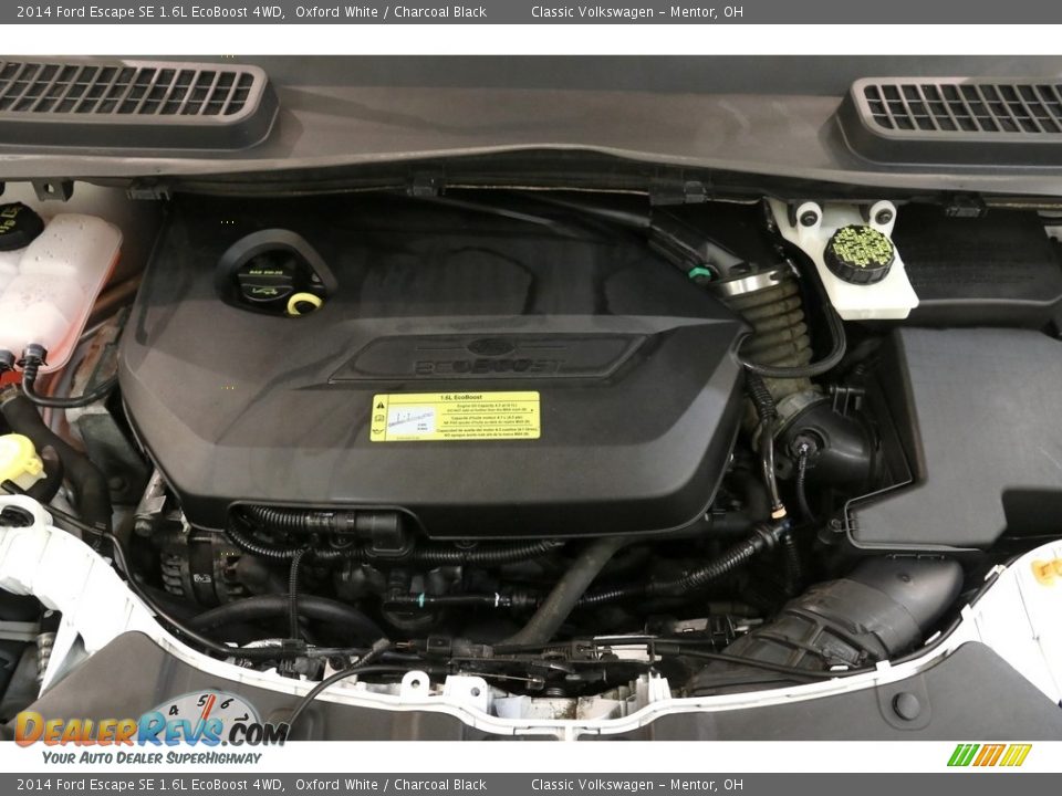2014 Ford Escape SE 1.6L EcoBoost 4WD Oxford White / Charcoal Black Photo #18
