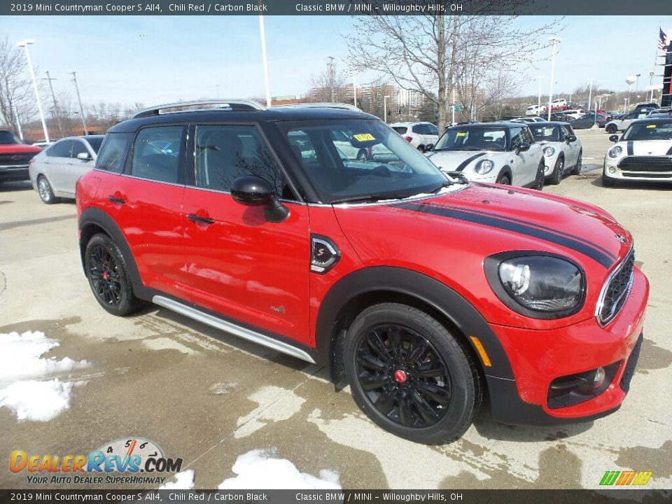 2019 Mini Countryman Cooper S All4 Chili Red / Carbon Black Photo #1