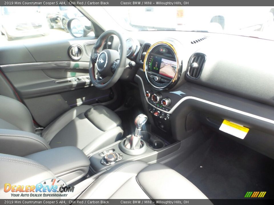 2019 Mini Countryman Cooper S All4 Chili Red / Carbon Black Photo #2
