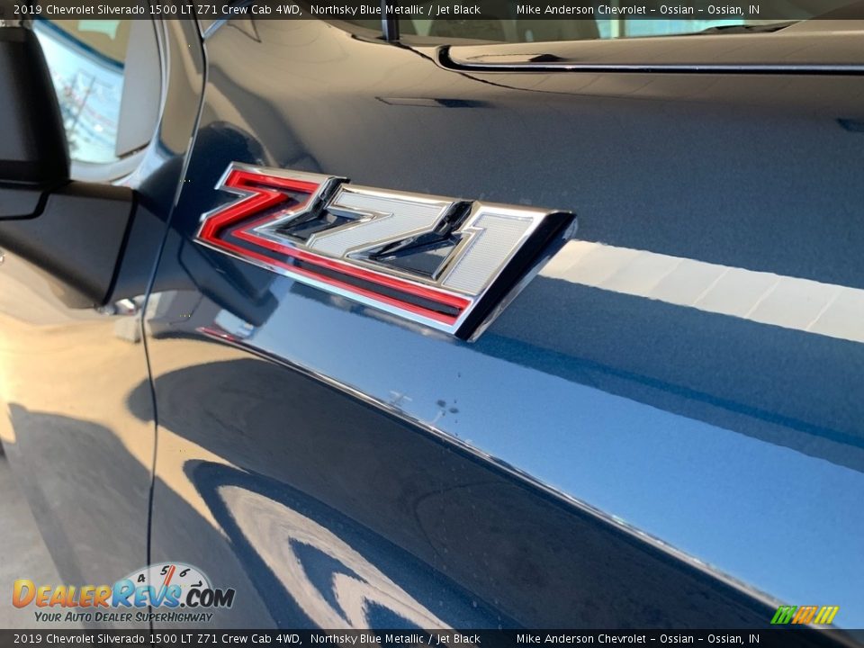 2019 Chevrolet Silverado 1500 LT Z71 Crew Cab 4WD Northsky Blue Metallic / Jet Black Photo #13