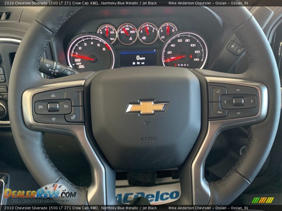 2019 Chevrolet Silverado 1500 LT Z71 Crew Cab 4WD Northsky Blue Metallic / Jet Black Photo #22