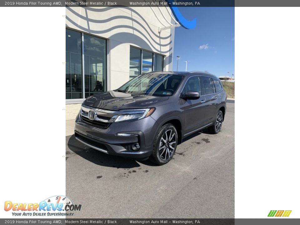 2019 Honda Pilot Touring AWD Modern Steel Metallic / Black Photo #2