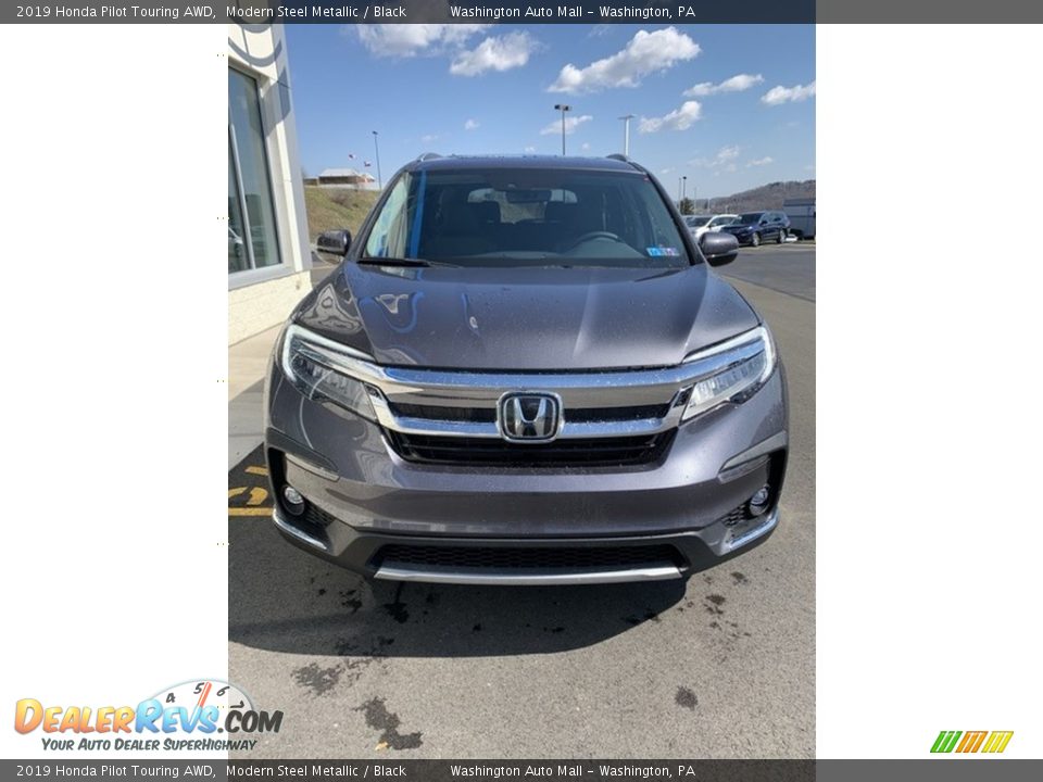 2019 Honda Pilot Touring AWD Modern Steel Metallic / Black Photo #3