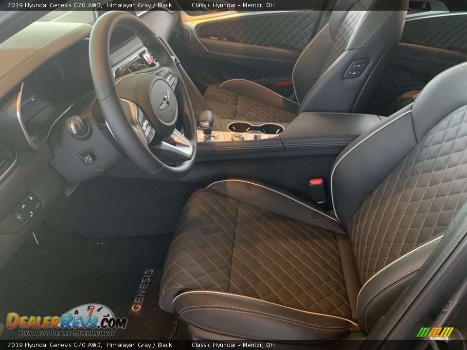 Black Interior - 2019 Hyundai Genesis G70 AWD Photo #4