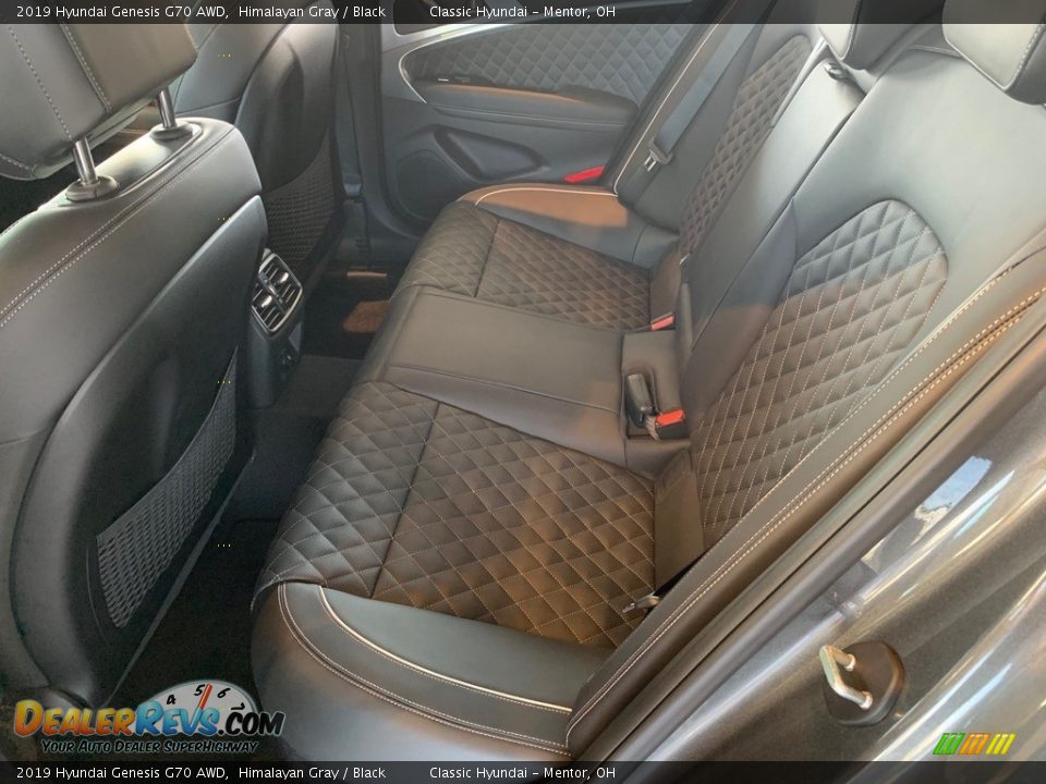 Rear Seat of 2019 Hyundai Genesis G70 AWD Photo #5