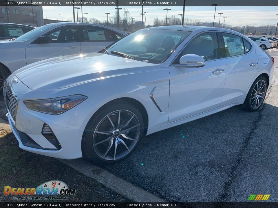 Casablanca White 2019 Hyundai Genesis G70 AWD Photo #4