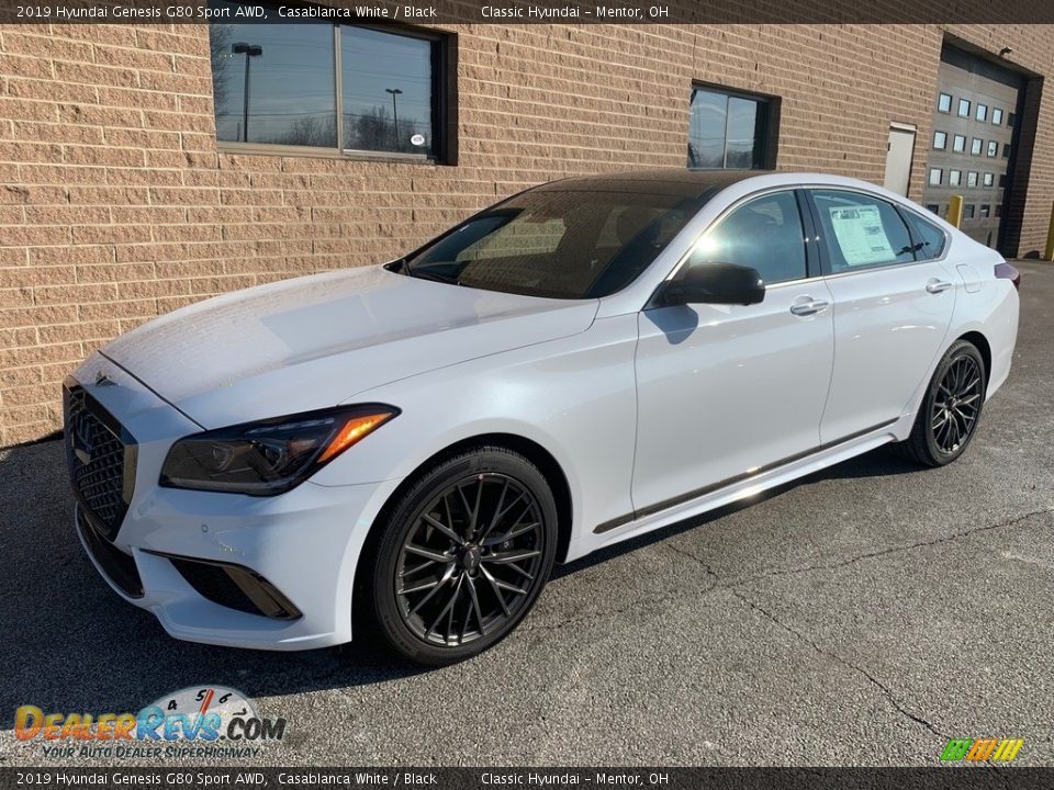 Front 3/4 View of 2019 Hyundai Genesis G80 Sport AWD Photo #1