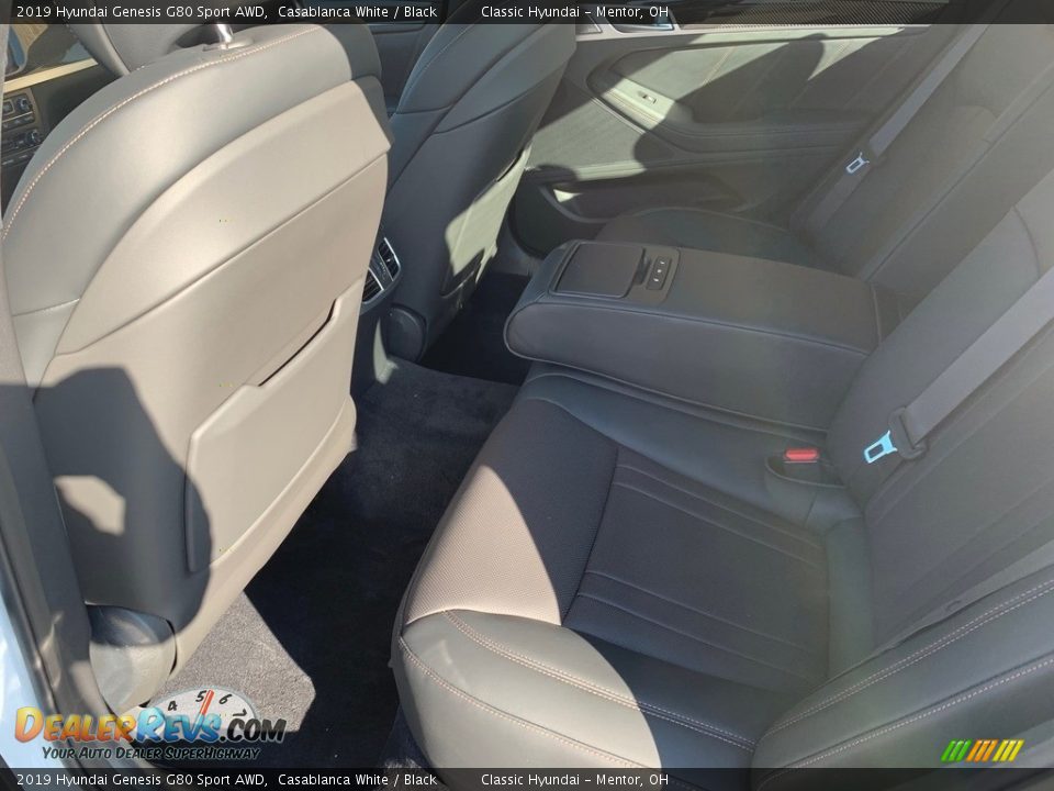 Rear Seat of 2019 Hyundai Genesis G80 Sport AWD Photo #5