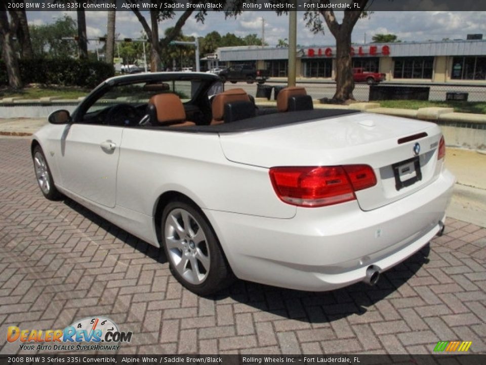 2008 BMW 3 Series 335i Convertible Alpine White / Saddle Brown/Black Photo #1