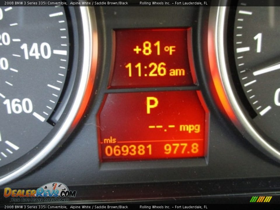 2008 BMW 3 Series 335i Convertible Alpine White / Saddle Brown/Black Photo #2