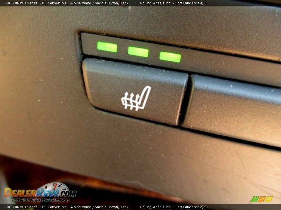 2008 BMW 3 Series 335i Convertible Alpine White / Saddle Brown/Black Photo #4