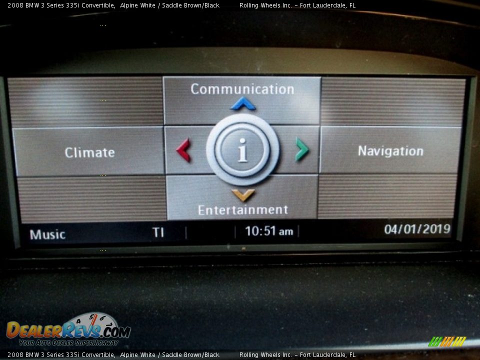 2008 BMW 3 Series 335i Convertible Alpine White / Saddle Brown/Black Photo #10