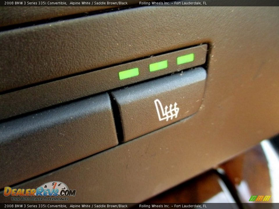 2008 BMW 3 Series 335i Convertible Alpine White / Saddle Brown/Black Photo #34