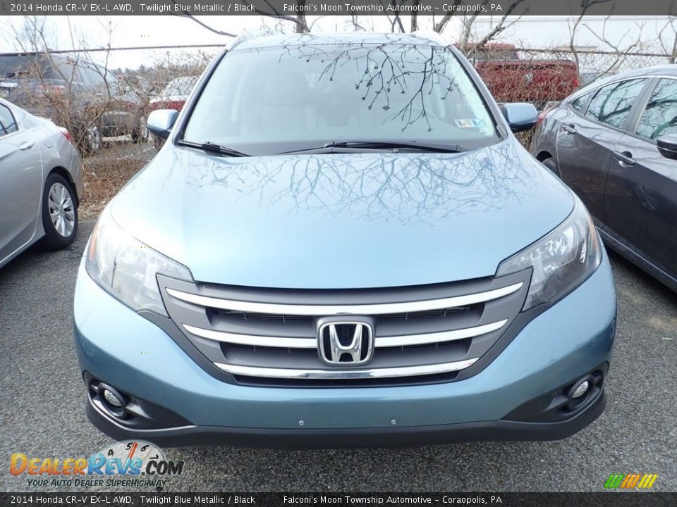 2014 Honda CR-V EX-L AWD Twilight Blue Metallic / Black Photo #4