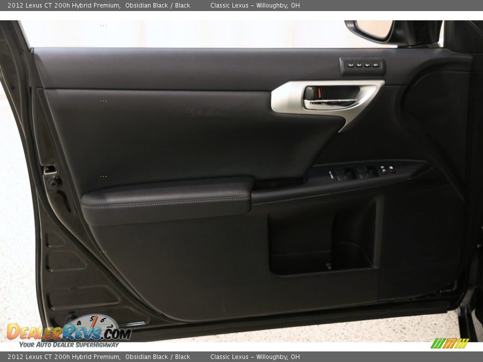 2012 Lexus CT 200h Hybrid Premium Obsidian Black / Black Photo #4
