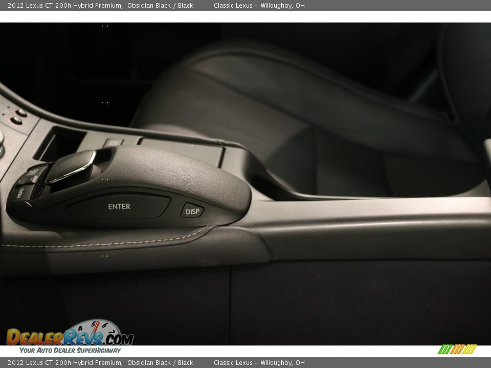 2012 Lexus CT 200h Hybrid Premium Obsidian Black / Black Photo #6
