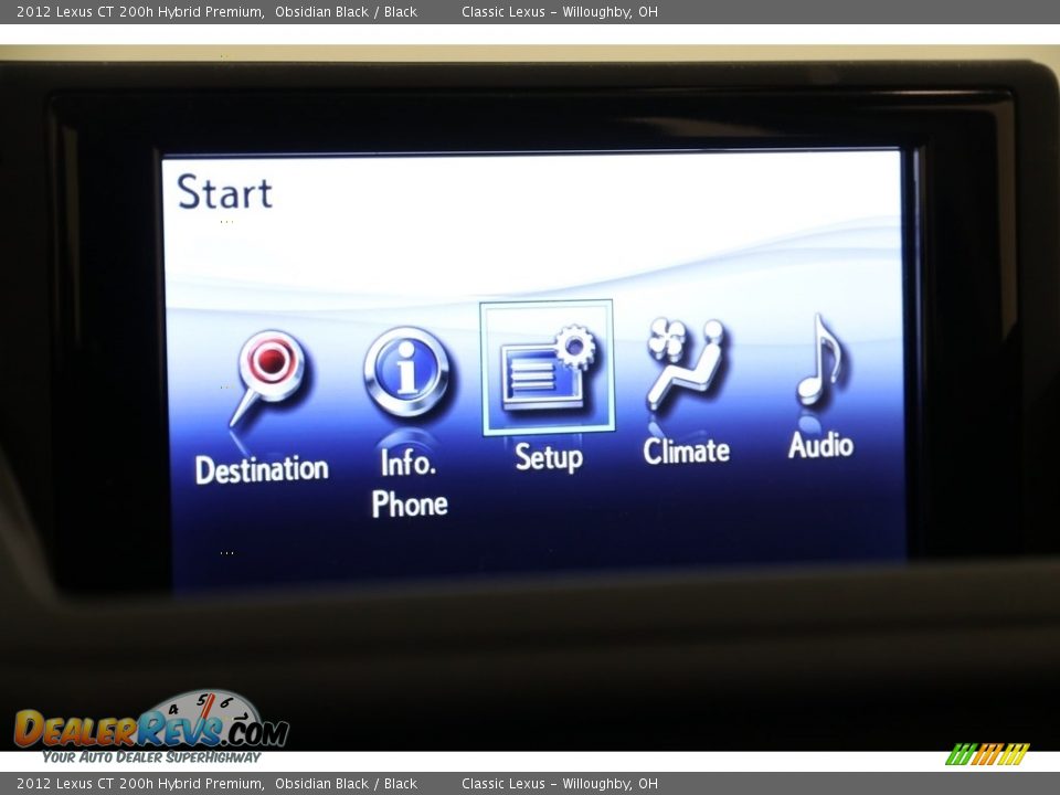 2012 Lexus CT 200h Hybrid Premium Obsidian Black / Black Photo #13