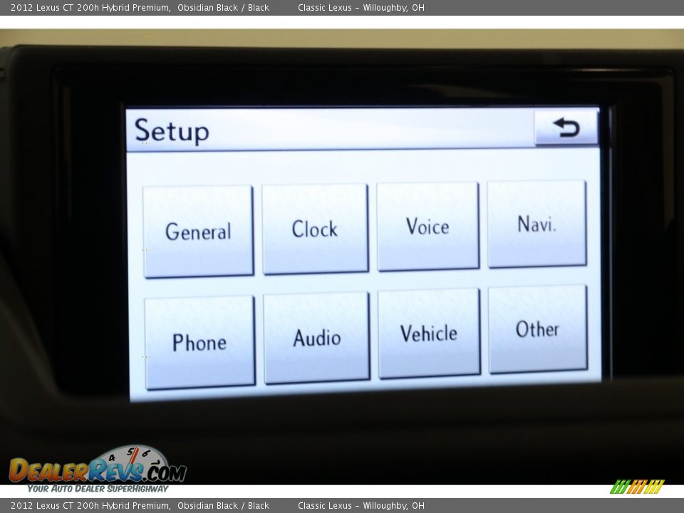2012 Lexus CT 200h Hybrid Premium Obsidian Black / Black Photo #15