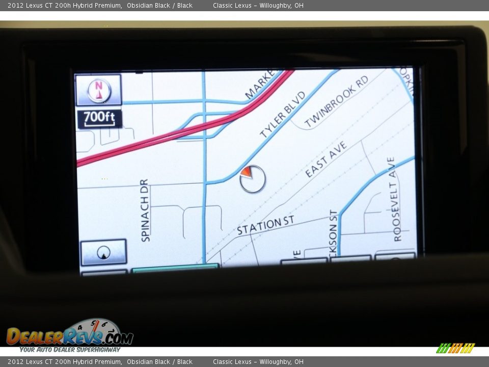 2012 Lexus CT 200h Hybrid Premium Obsidian Black / Black Photo #19