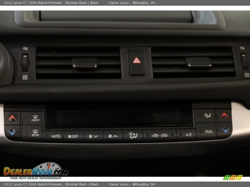 2012 Lexus CT 200h Hybrid Premium Obsidian Black / Black Photo #20