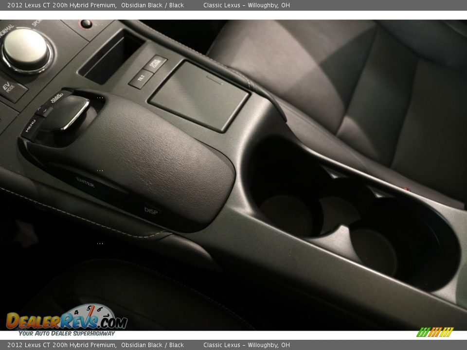 2012 Lexus CT 200h Hybrid Premium Obsidian Black / Black Photo #21