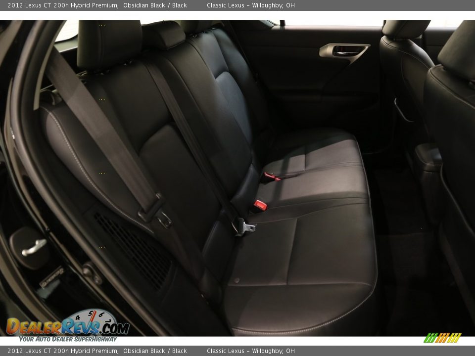 2012 Lexus CT 200h Hybrid Premium Obsidian Black / Black Photo #25