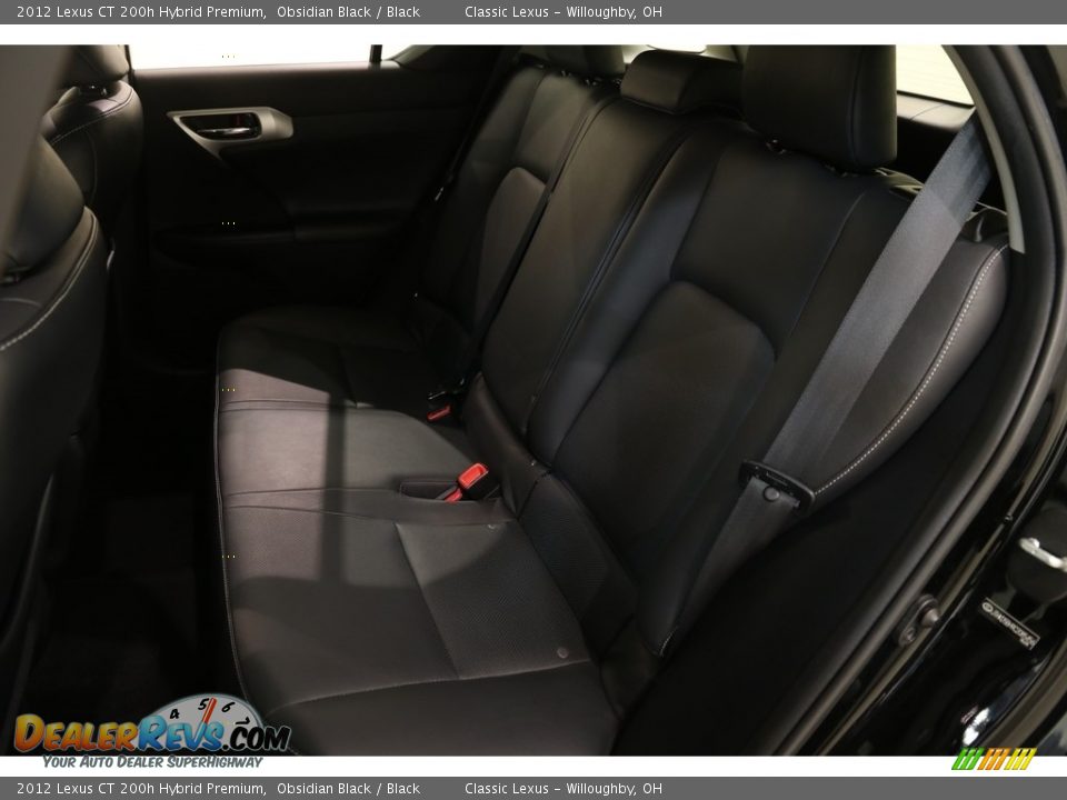 2012 Lexus CT 200h Hybrid Premium Obsidian Black / Black Photo #26