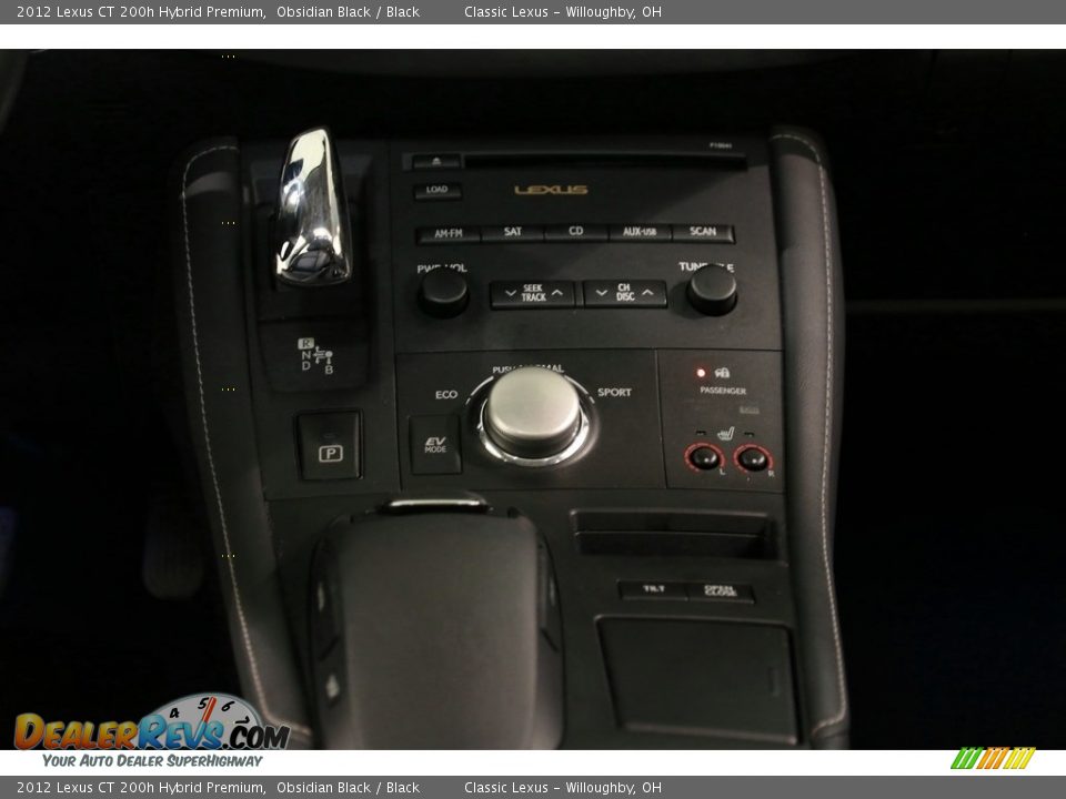 2012 Lexus CT 200h Hybrid Premium Obsidian Black / Black Photo #27
