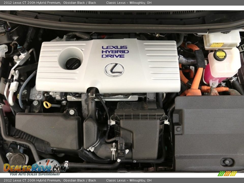 2012 Lexus CT 200h Hybrid Premium Obsidian Black / Black Photo #29