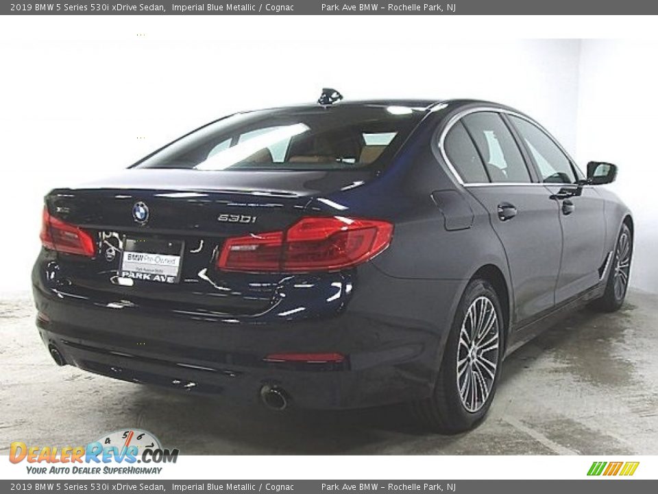 2019 BMW 5 Series 530i xDrive Sedan Imperial Blue Metallic / Cognac Photo #3