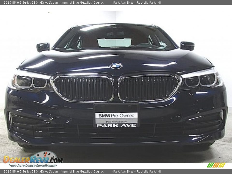 2019 BMW 5 Series 530i xDrive Sedan Imperial Blue Metallic / Cognac Photo #5