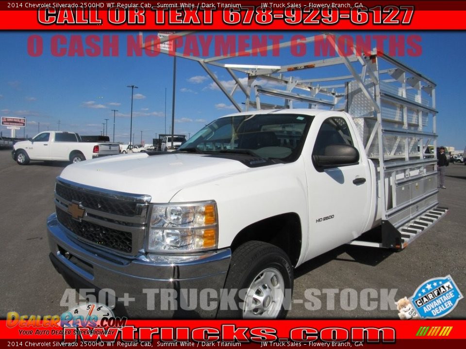 2014 Chevrolet Silverado 2500HD WT Regular Cab Summit White / Dark Titanium Photo #1