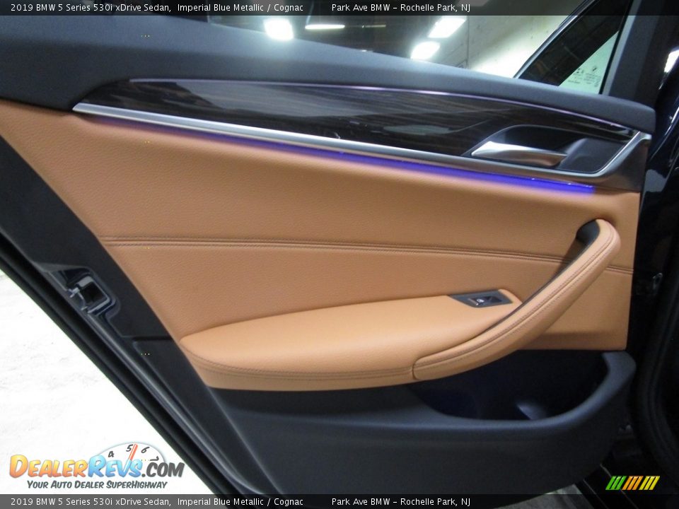 2019 BMW 5 Series 530i xDrive Sedan Imperial Blue Metallic / Cognac Photo #9