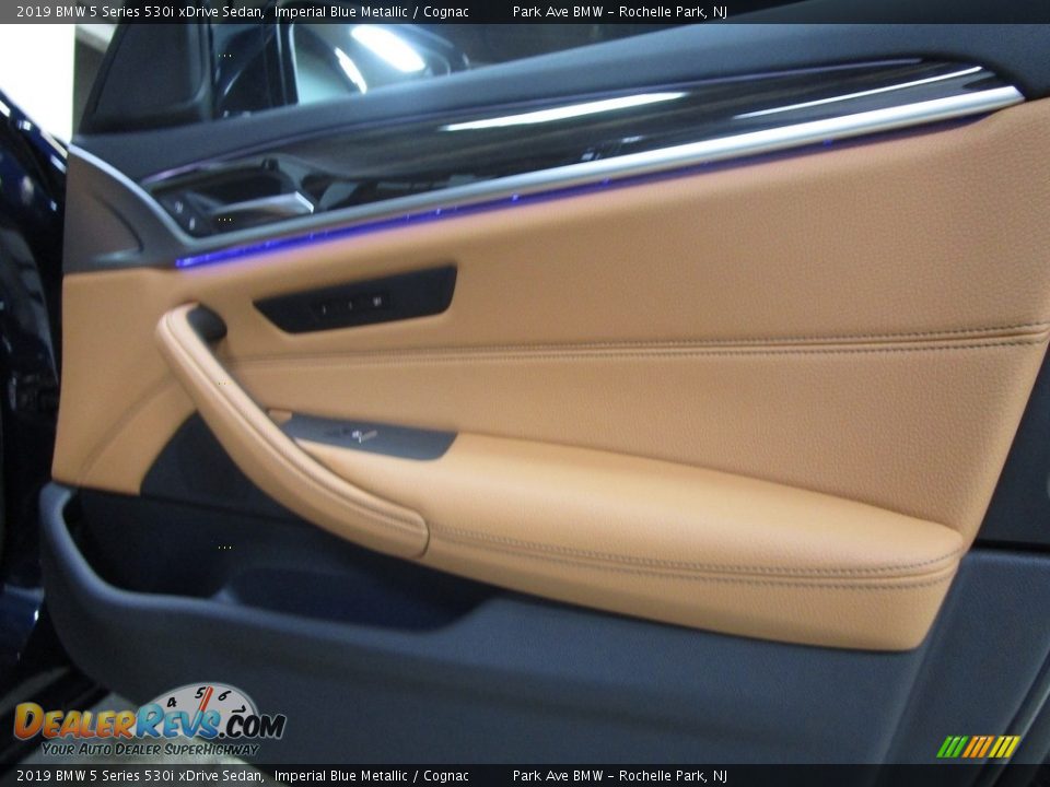 2019 BMW 5 Series 530i xDrive Sedan Imperial Blue Metallic / Cognac Photo #12