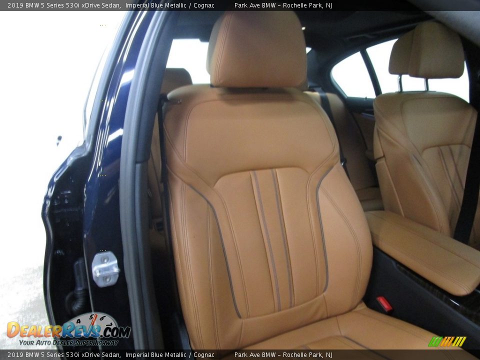 2019 BMW 5 Series 530i xDrive Sedan Imperial Blue Metallic / Cognac Photo #13