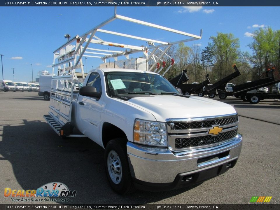 2014 Chevrolet Silverado 2500HD WT Regular Cab Summit White / Dark Titanium Photo #7