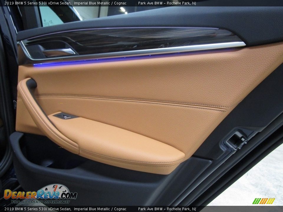 2019 BMW 5 Series 530i xDrive Sedan Imperial Blue Metallic / Cognac Photo #15