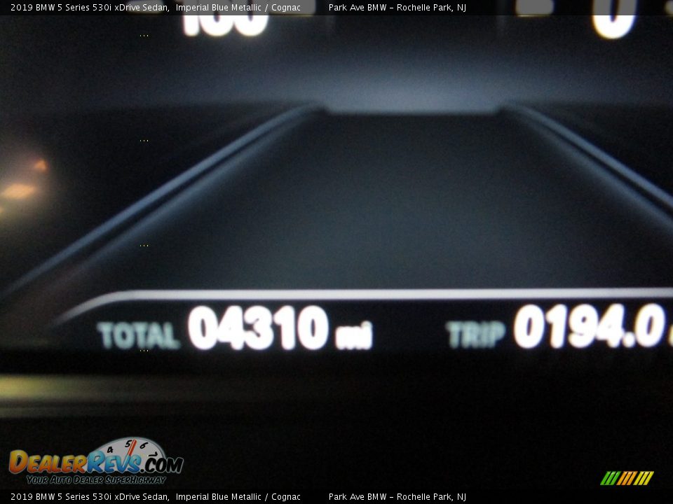 2019 BMW 5 Series 530i xDrive Sedan Imperial Blue Metallic / Cognac Photo #23