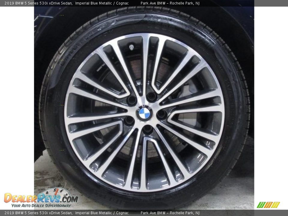 2019 BMW 5 Series 530i xDrive Sedan Imperial Blue Metallic / Cognac Photo #27