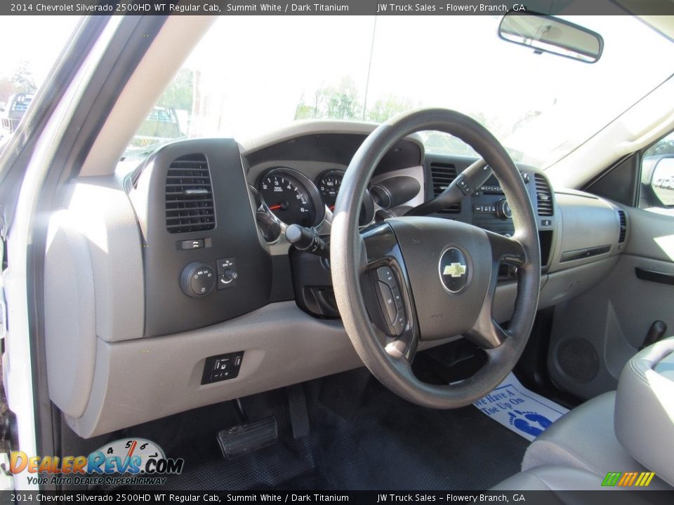 2014 Chevrolet Silverado 2500HD WT Regular Cab Summit White / Dark Titanium Photo #17