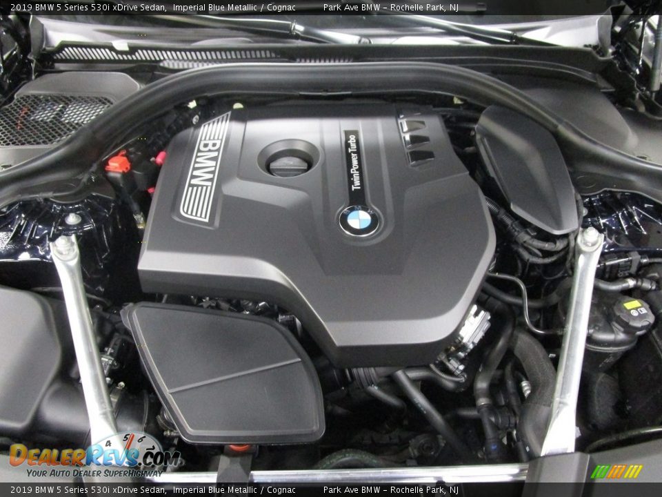 2019 BMW 5 Series 530i xDrive Sedan Imperial Blue Metallic / Cognac Photo #28