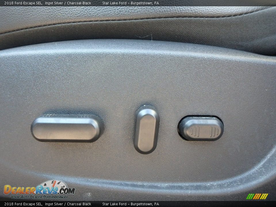 2018 Ford Escape SEL Ingot Silver / Charcoal Black Photo #16
