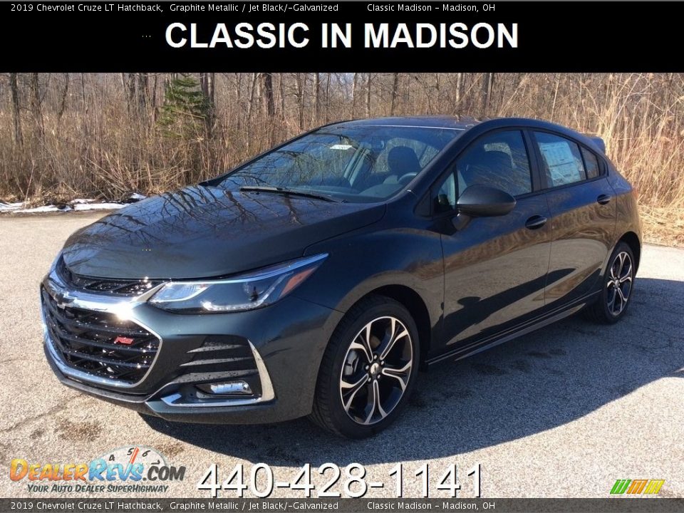 2019 Chevrolet Cruze LT Hatchback Graphite Metallic / Jet Black/­Galvanized Photo #1
